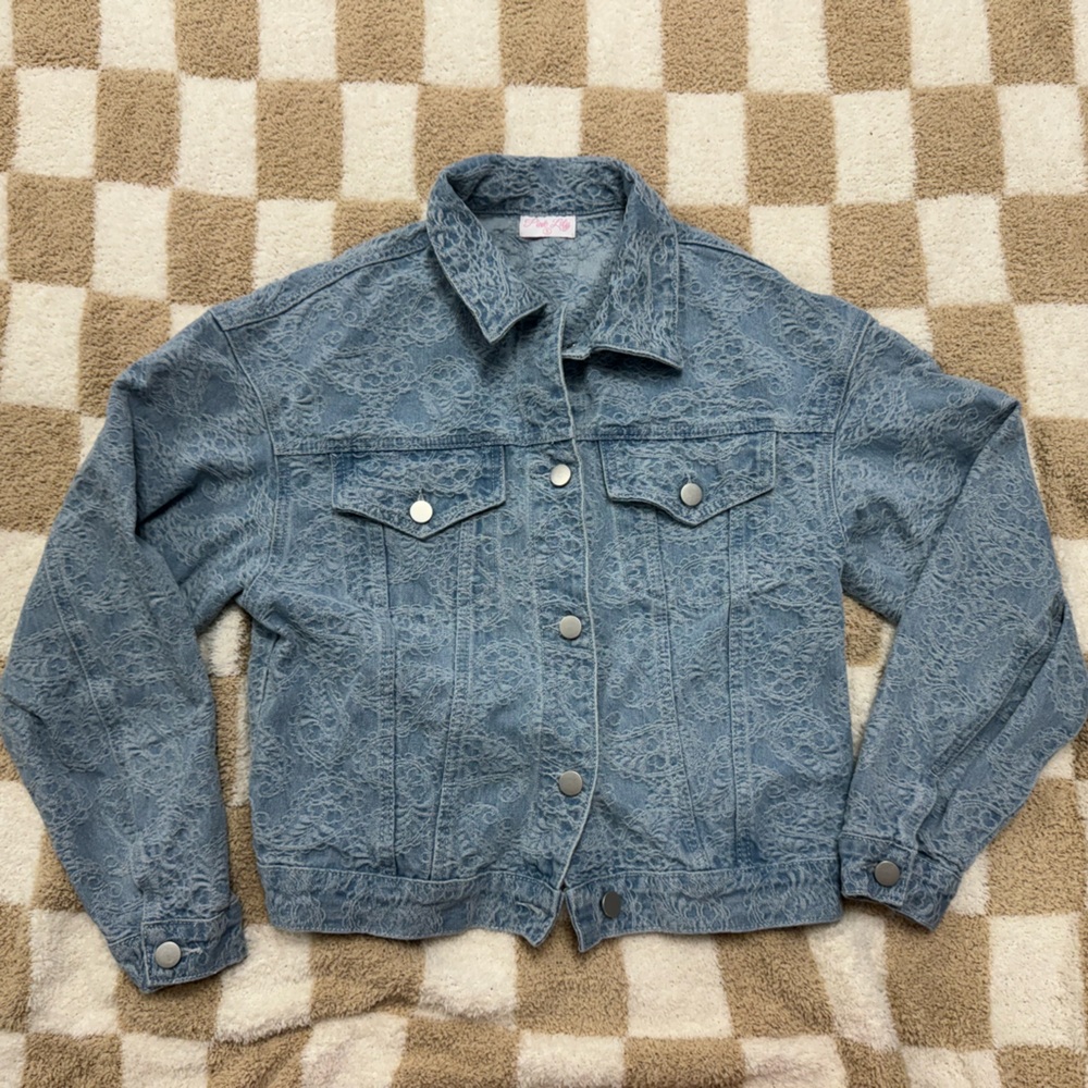 Pink lily jean jacket